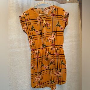 J for Justify Floral Yellow Dress